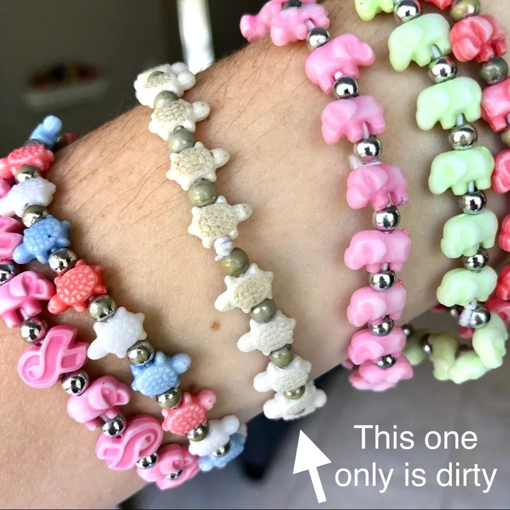 7 Cute Bead Bracelets Stretchy